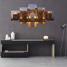 Obraz budowy w Dubaju (125x70 cm)