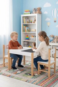 Biały stolik z krzesełkami dla dzieci F9-G76