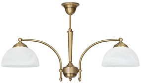 Tradycyjny złoty żyrandol dwa klosze Y-S2C