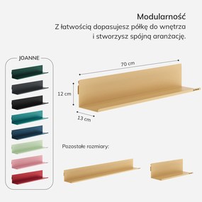 Półka wisząca JOANNE 700 mm, Fresh Style: beżowa