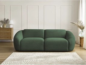 Zielona sztruksowa sofa 250 cm Tina – Bobochic Paris
