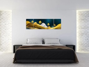 Obraz - Jeleń w krajobrazie (170x50 cm)