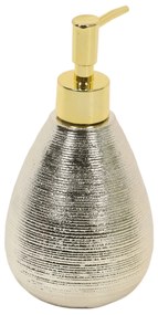 Metaliczny dozownik ze złotą pompką, TRESOR, 9 x 17 cm
