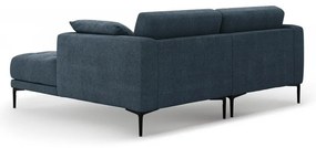 Ciemnoniebieski narożnik (prawostronny/z szezlongiem) Bemy – Micadoni