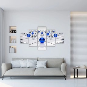 Obraz połączonych kul (125x70 cm)