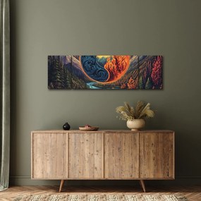 Obraz - Żywioły (170x50 cm)