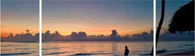 Obraz kobiety na plaży (170x50 cm)