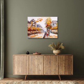 Obraz - Ulica w Paryżu (70x50 cm)