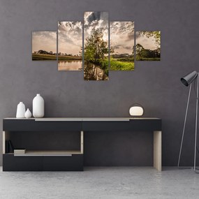 Obraz natury z promieniami (125x70 cm)