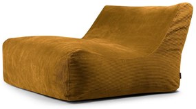 Musztardowy sztruksowy worek do siedzenia Sofa Lounge – SLOWDOWN