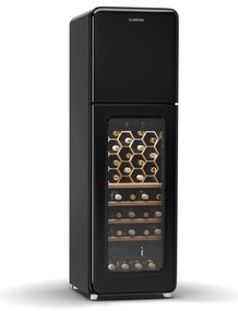 Klarstein Shirley 50cm 60 Butelek Winiarka Dwustrefowa Czarny