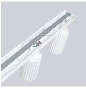 Biała lampa sufitowa 6,5x117 cm Gleam – Nice Lamps