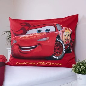 Czerwona bawełniana pościel dziecięca jednoosobowa 140x200 cm Cars "Legend" – Jerry Fabrics