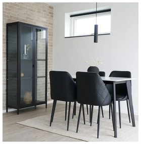 Czarna metalowa witryna 80x175 cm Brisbane – House Nordic