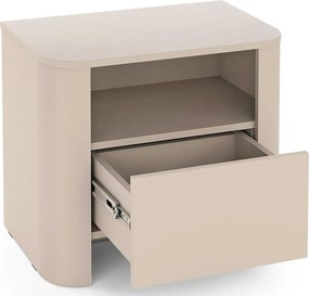 Kaszmirowa szafka nocna z szufladą i półką T3-D79