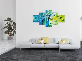 Obraz pawia (125x70 cm)