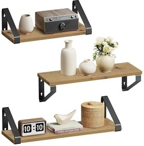 Komplet 3 półek wiszących dąb artisan K8-M18