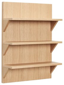 Wielopoziomowa półka w dekorze dębu 40 cm Straight – Hübsch