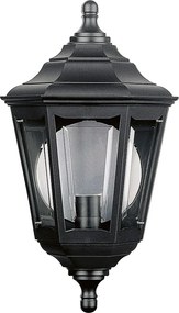 Kinkiet CLIC CLAC 6 w stylu klasycznym - wys. 44 cm x szer. 25 cm - E27 42W - poliamid - ip44 - czarny