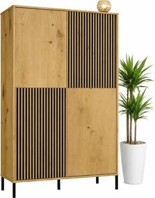 Komoda z lamelami na nóżkach dąb artisan P5-K85