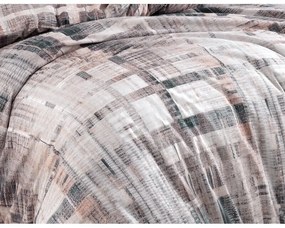 BedTex Bawełniana pościel Alvaro szara, 220 x 200cm, 2 szt. 70 x 90 cm