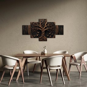Obraz – Drewniane drzewo życia (125x70 cm)