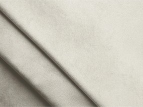 Beżowy aksamitny narożnik (prawostronny/z szezlongiem) Lani – Makamii