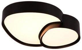Czarna lampa sufitowa LED 36x43.5 cm Rise – Trio