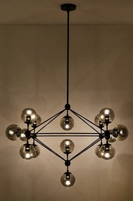 Żyrandol ze szklanymi kloszami Planetario 15