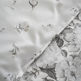 Szara pościel dwuosobowa 230x220 cm Elinda Floral – Catherine Lansfield