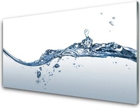 Szkło do Kuchni na Ścianę Błękitne Fale Oceanu