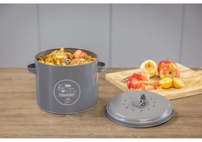 Szary pojemnik na odpadki organiczne 6,3 l Secret Du Potager – Esschert Design