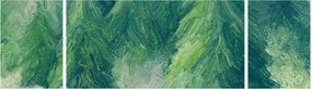 Obraz - Malowane drzewa iglaste (170x50 cm)