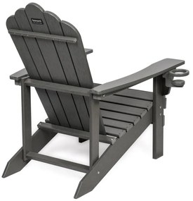 Szary plastikowy fotel ogrodowy Adirondack – Bonami Selection