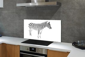 Szklany Panel Malowana zebra