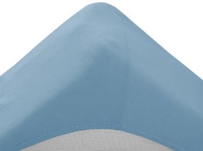 PrzytulneMieszkanie.pl Jersey prześcieradło dziecięce jasnoniebieskie 60x120 cm