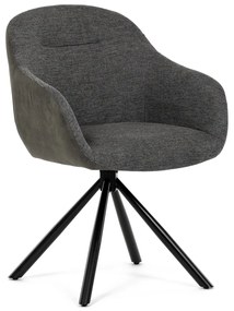 Zestaw krzeseł obiadowych z mechanizmem powrotnymDCH-Y1143 GREY2, 2 szt.