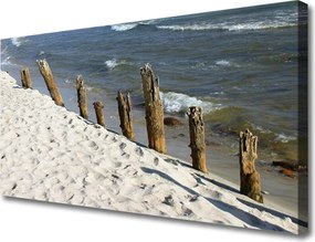 Duży obraz na płótnie Piaszczyste Wybrzeże Oceanu