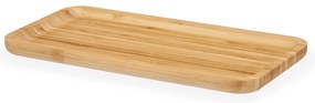 Bambusowy talerz na przekąski ORVA, 15 x 30 x 1,6 cm