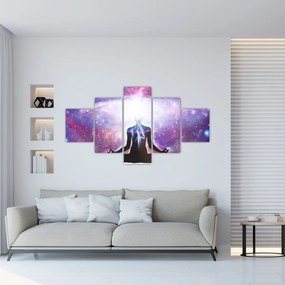 Obraz - Łączenie się z wszechświatem (125x70 cm)
