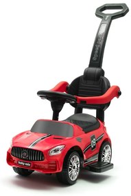 Baby Mix Odpychacz z dźwiękiem i prowadnicą Racer, czerwony