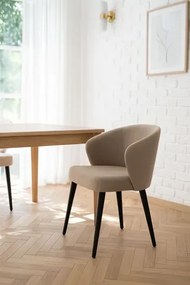 Beżowe tapicerowe krzesło E52125