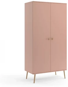 Szafa LEBEL z drążkiem 100cm różowa MELIMEBLE