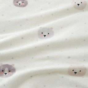 Brązowo-kremowa pościel dziecięca dwuosobowa z mikropluszu 200x200 cm Cosy Bear – Catherine Lansfield