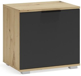Szafka na buty CLIF ST-50 dąb artisan/antracyt HALMAR