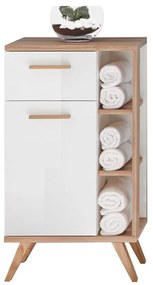 Biała niska szafka łazienkowa 51x90 cm Set 923 – Pelipal