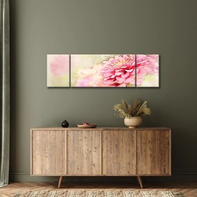 Obraz - Różowy kwiat, akwarela (170x50 cm)
