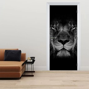 Fototapeta na drzwi - Lew i jego wysokość (95x205cm)