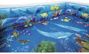 Bestway Basen nadmuchiwany 3D świat morski, 262 x 175 x 51 cm