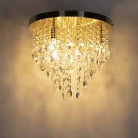 Klasyczna lampa sufitowa złoto/mosiądz 35 cm - Medusa